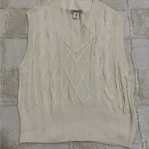 Sincerely Jules Ivory Knit Sweater Vest